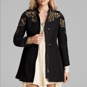 Free People Embellished Sergeant Military Coat| 12